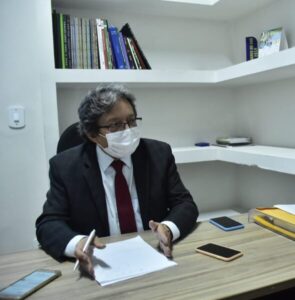 Vice-presidente da Câmara, Dr. Gutemberg, faz apelo para população usar máscaras e evitar aglomeração