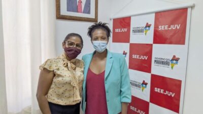 VEREADORA NOVINHA SE REUNIU COM A SECRETÁRIA DA JUVENTUDE TATIANA PEREIRA EM SÃO LUÍS EM BUSCA DE BENEFÍCIOS PARA SANTA LUZIA DO PARUÁ