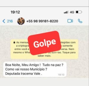 Iracema denuncia novo golpe pelo WhatsApp com sua imagem