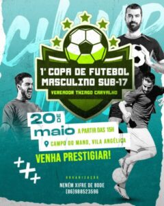 Vereador Thiago Carvalho promove 1ª Copa de Futebol Masculino Sub-17