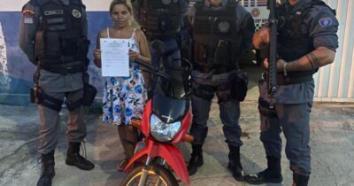 *Moto furtada no Paruá foi recuperada pela PM e devolvida aos seus proprietários*