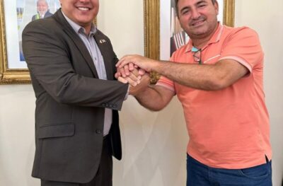 *Emílio Weba se reúne com Felipe Camarão para debater demandas prioritárias para Presidente Médici*