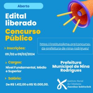 Concurso Público em Nina Rodrigues MA