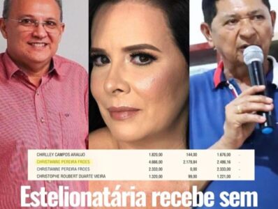 Capim e Zezildo são acusados de usar a prefeitura para pagar pensão alimentícia a ex-companheira estelionatária.