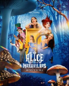“Alice no País das Maravilhas” promete encantar com espetáculo de dança no Teatro Arthur Azevedo