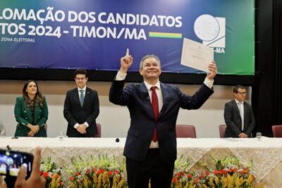 Rafael é diplomado prefeito de Timon ao lado da vice Socorro Waquim e vereadores eleitos