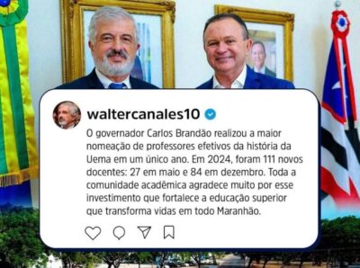 Reitor da Uema diz que Brandão fez a maior nomeação de professores efetivos da história em um único ano