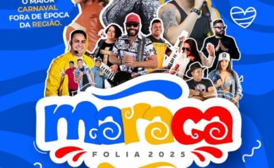 Maraca Folia 2025 está chegando! O maior Carnaval fora de época da região