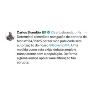 Brandão revoga reajuste da passagem do transporte semiurbano