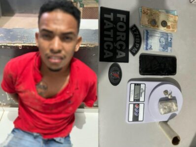 Homem é preso por tráfico de drogas em operação da PM em Codó (MA)