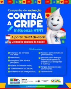 Nina Rodrigues inicia campanha de vacinação contra Gripe Influenza H1N1