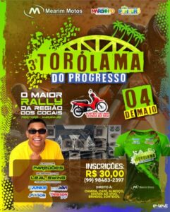 A emoção vai invadir Peritoró: vem aí o 3º Tolorama do Progresso, o maior rally dos Cocais!