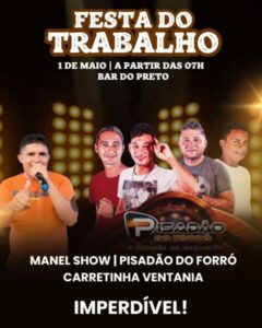 Festa do Trabalho 1º de Maio no Bar do Preto