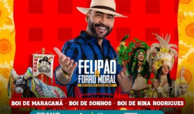 Octávio Soeiro anuncia Felipão e Forró Moral como atração do Arraial “De Coração Pra Coração”, no São Cristóvão