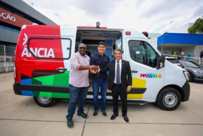 Deputado Osmar Filho entrega ambulância para reforço da Saúde em Olinda Nova do Maranhão