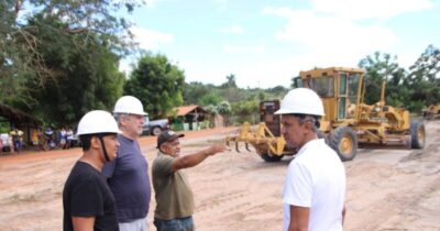 Prefeito Nonatinho leva obras de infraestrutura e esporte ao povoado Marajá