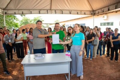Mais investimentos na educação: Jones Braga assina ordem de serviço para reforma e ampliação da escola C.E.U Maria Vale Quaresma