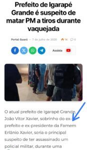 A bala que calou o governo…