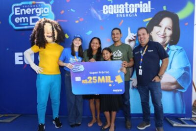 Família de Paço do Lumiar ganha R$ 25 mil no sorteio final da campanha “Energia em Dia” da Equatorial Maranhão