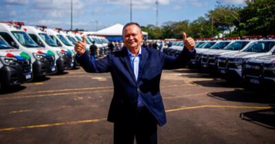 Brandão entrega 71 novas ambulâncias e mais 40 viaturas para a segurança