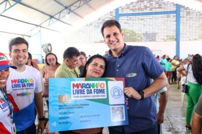 Além de entregar obras e serviços, estamos combatendo a fome no Maranhão”, afirma Orleans Brandão