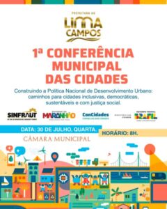 Lima Campos promoverá Conferência Municipal das Cidades para debater políticas públicas de desenvolvimento urbano