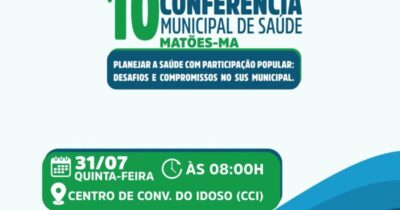 10ª Conferência Municipal de Saúde acontece nesta quinta em Matões