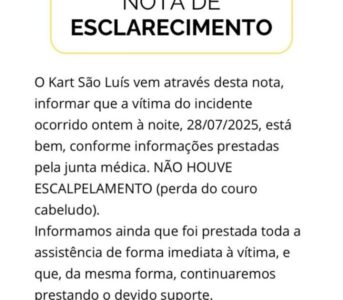KART SÃO LUIS EMITE NOTA DE ESCLARECIMENTO