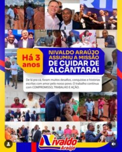 Nivaldo Araújo completa três anos à frente da Prefeitura de Alcântara