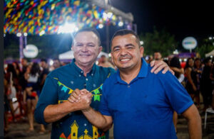 Vereador Édson Gaguinho anuncia shows de Romim Mata e Banda Mesa de Bar no encerramento do Arraial do Viva Cidade Operária.