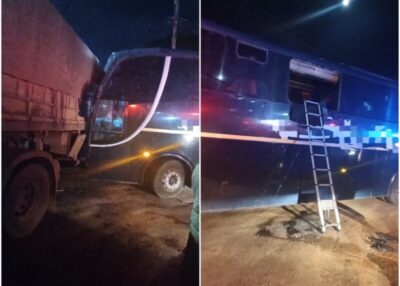 Acidente envolvendo ônibus da Solitur deixa cobrador morto e cinco feridos no Retorno do Maracanã