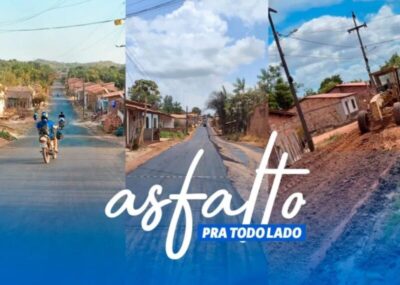 Prefeitura de Nova Olinda do Maranhão intensifica obras de asfaltamento nos Bairros Vila Iracy e Vila Esperança