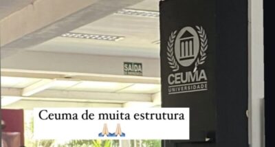 Aluna denuncia vazamento de urina no teto do refeitório da faculdade CEUMA de Imperatriz