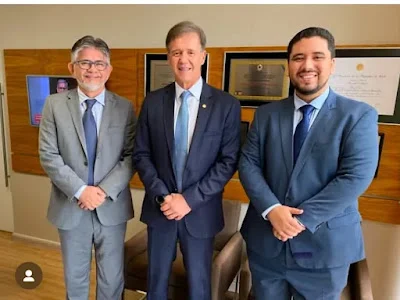 Prefeito Vinicius Vale cumpre agenda em Brasília e apresenta projetos ao deputado Aluísio Mendes