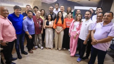 Marcus Brandão e Audreia Noleto fazem visita de cortesia à Câmara de São Luís