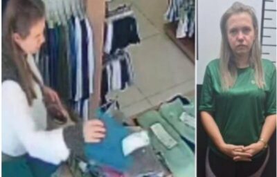 Vereadora de MT é flagrada furtando duas lojas em menos de 24 horas