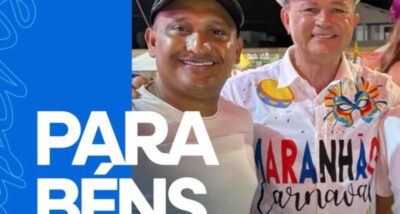Prefeito de Bacuri Marcio Hominho parabeniza o Governador Carlos Brandão por mais um aniversário.