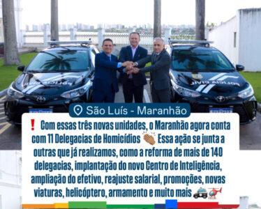 Governador Carlos Brandão Reforça Segurança em Pinheiro com Novas Viaturas e Delegacia de Homicídios, Enquanto Gestão Municipal Segue Omissa