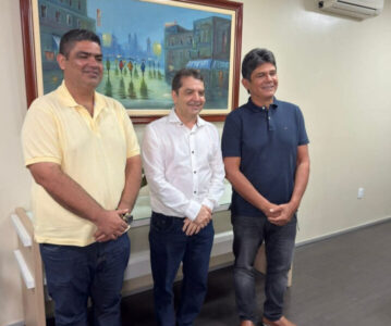 Pré-candidato ao Senado, Hilton Gonçalo se reúne com prefeitos Flávio Furtado e Ronaldo Vieira
