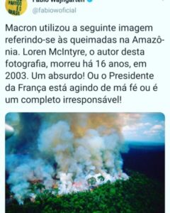 Amazônia é nossa, ou: a xenofobia esquerdista dos europeus contra posicionamento de Bolsonaro ganhou destaque na extrema imprensa…