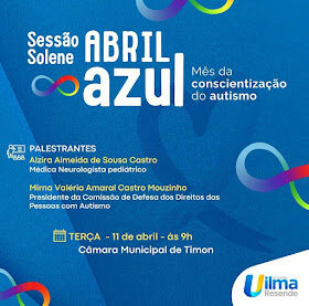 Câmara de Timon realiza sessão solene sobre Conscientização do Autismo