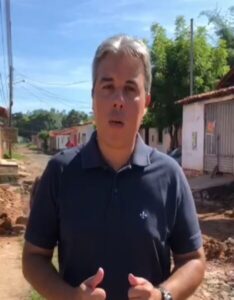 Vereador Thiago Carvalho visita início das obras de calçamento no bairro São Francisco em Timon