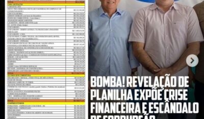 🧨💣🧨💣*BOMBA! REVELAÇÃO DE PLANILHA EXPÕE CRISE FINANCEIRA E ESCÂNDALO DE CORRUPÇÃO EM SANTA HELENA*
