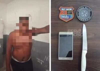 Guará News Maranhão | Homem é preso após tentar assaltar padaria com faca