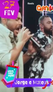 Jorge e Mateus vão fazer a abertura do Carnaval do Governo na Litorânea e Belo e Banda Eva estão entre atrações do pré-carnaval