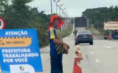 Isso não é uma prefeita, é uma mãe: Diante do descaso do DNIT, Naila Gonçalo realiza operação tapa-buracos na BR-135 e recebe elogios