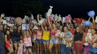 Ailton Sousa e família realizam ação de Dia das Mães no Povoado Riachão, em Santo Amaro do Maranhão