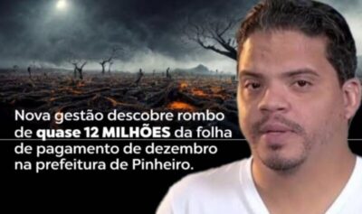 Rombo de R$ 12 milhões deixa Pinheiro em situação crítica