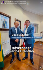 VINICIUS FERRO, faz do Planejamento e Orçamento, Ferramentas Desenvolvimento do Maranhão .