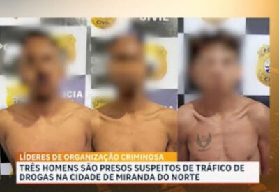 Polícia Civil prende irmãos apontados como líderes do tráfico de drogas em Miranda do Norte